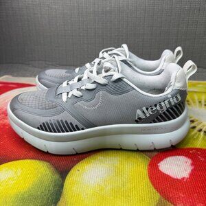 Alegria Solstyce Womens size 38 EU/7.5 US Grey & White Rok N Roll Sneakers